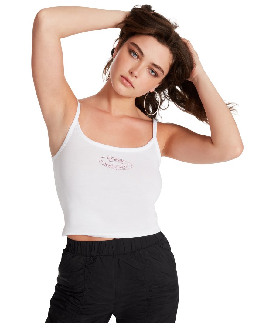 Camiseta Tirantes Steve Madden Alexa Mujer Blancas | ES KS6843